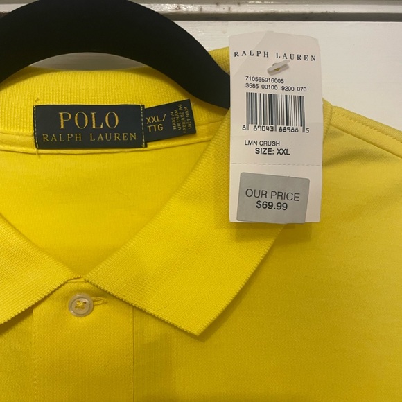 Polo Ralph Lauren Other - Polo Ralph Lauren yellow shirt NWT XXL